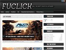 Tablet Screenshot of fuclick.com